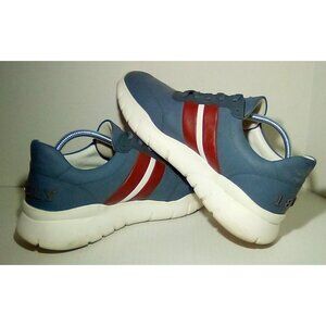 Men’s Sz 10D BALLY 1851 Navy Blue Sneakers Made in Switzerland Shoes